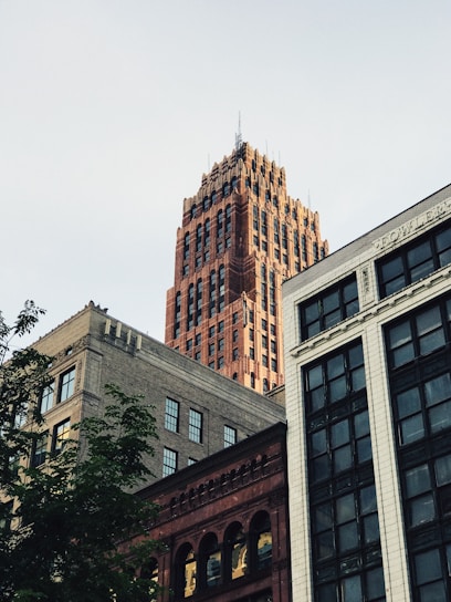 low angle photo of high-rise building