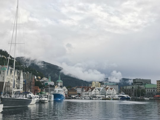 body of water and ships in Hanseviertel Bryggen Norway