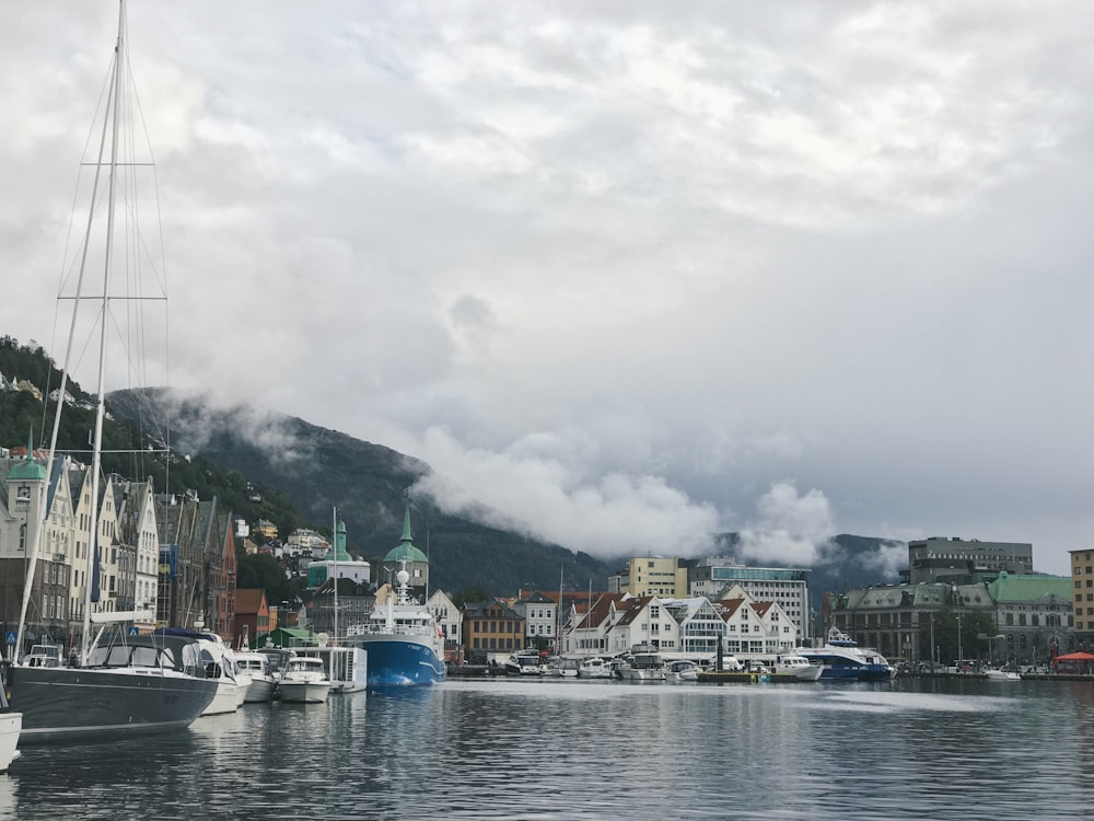 body of water and ships