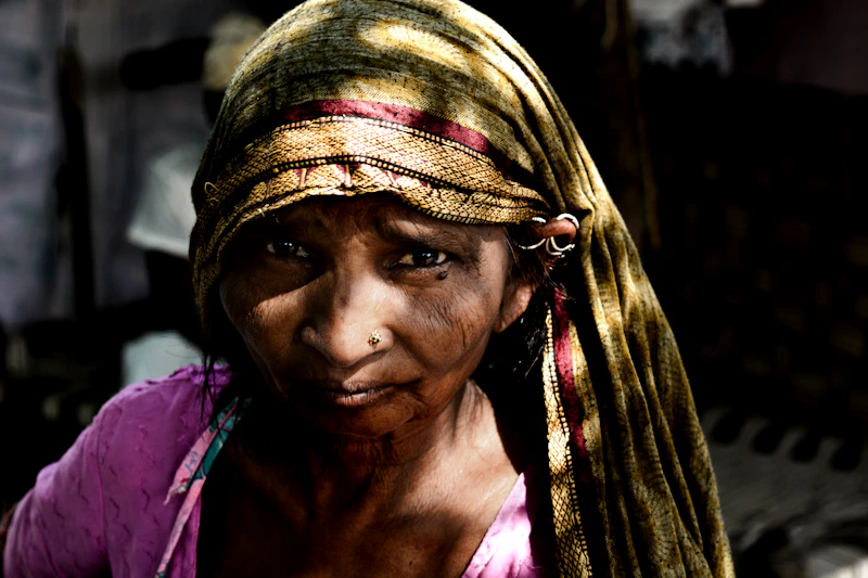 Elegant Indian woman, potential sugar momma, in a hijab