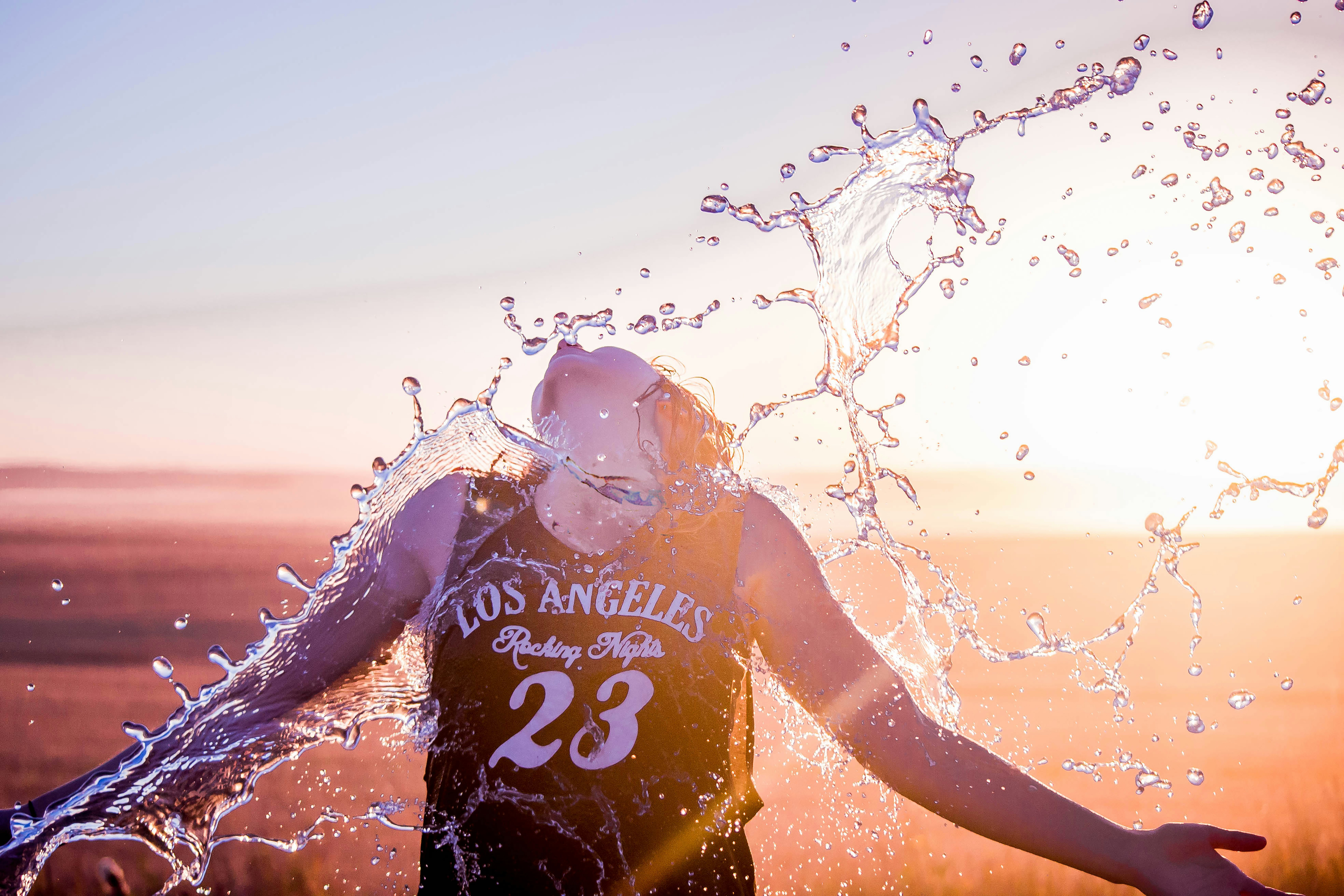 Water refreshes athlete