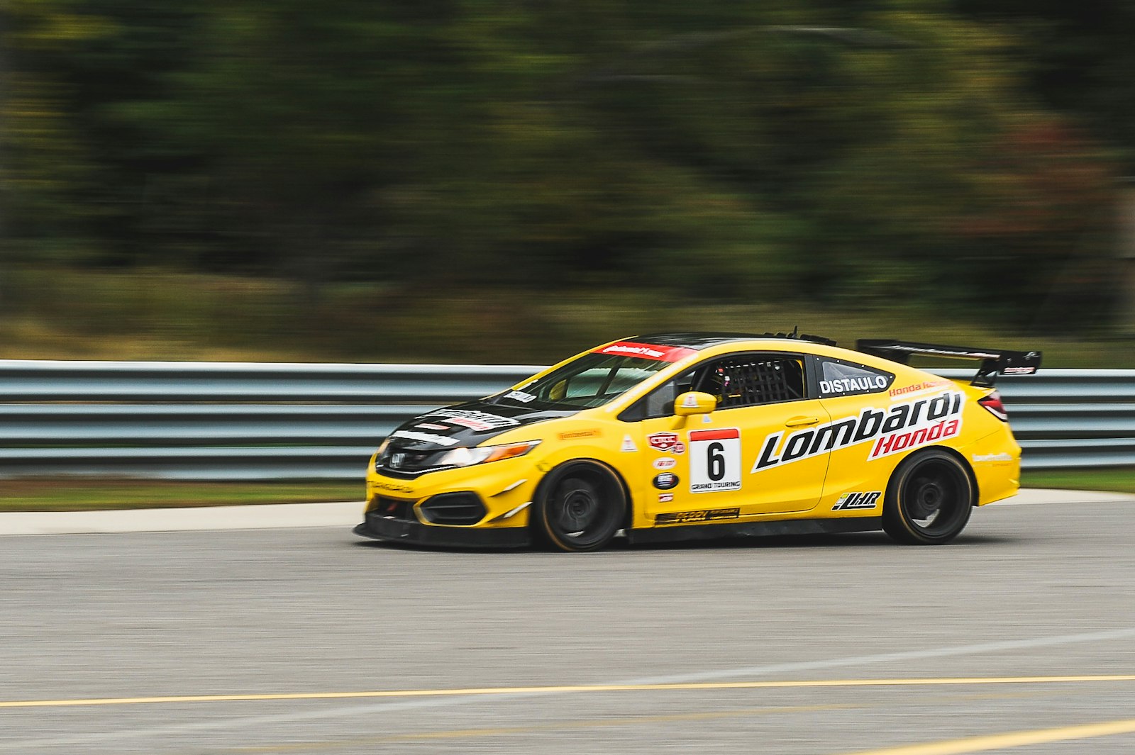 Nikon D700 sample photo. Yellow honda civic riding photography