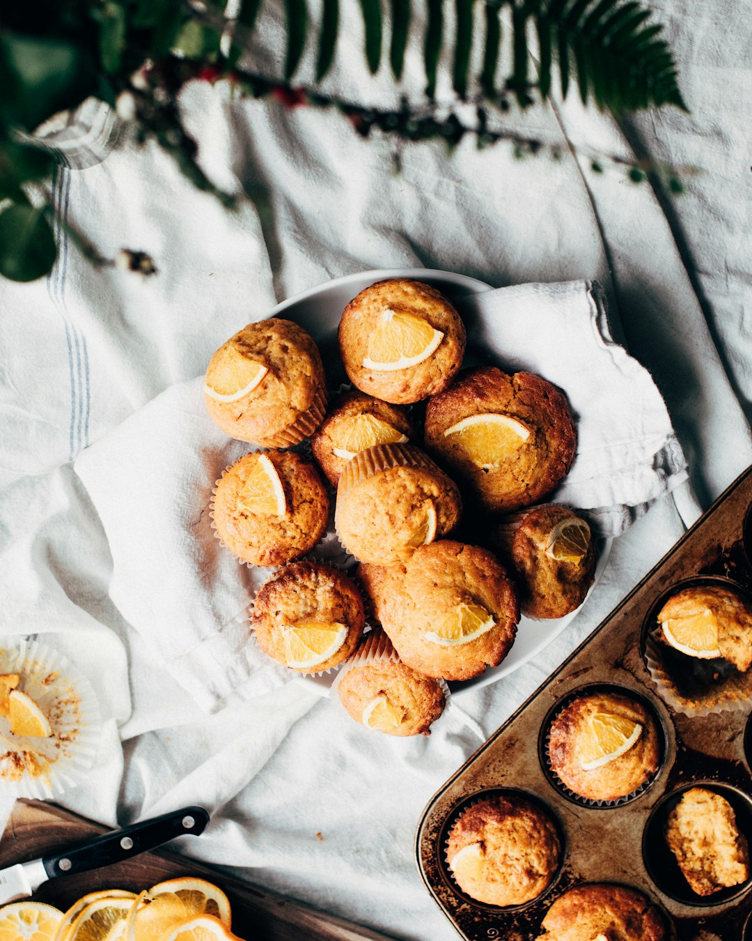 pile of muffin on white bowl