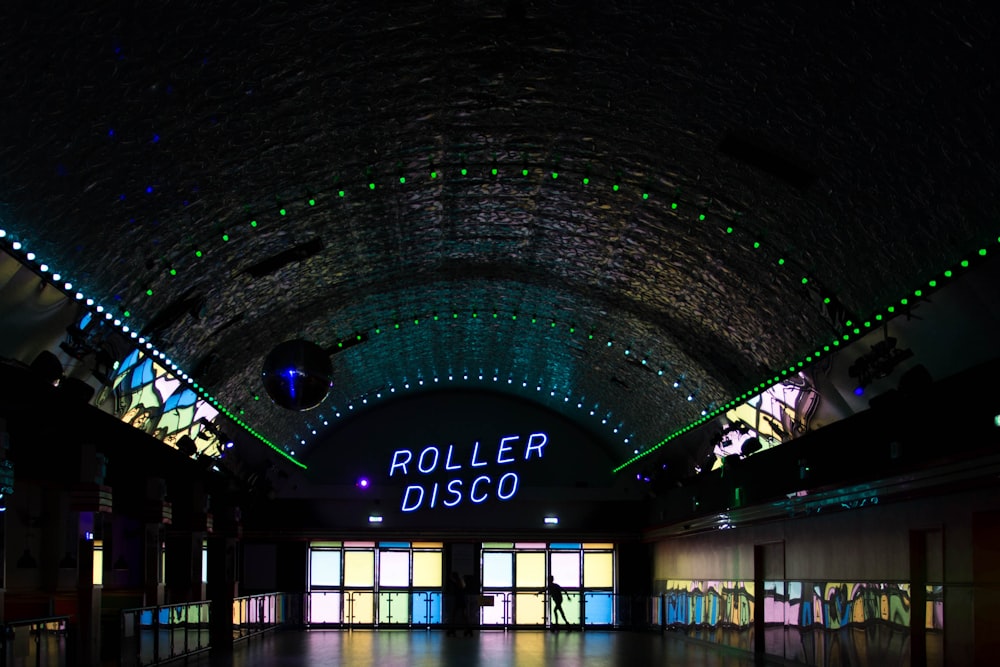 Roller Disco LED-Schild