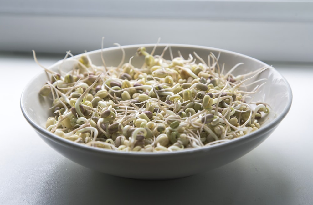 pasta dish on white ceramic bowl