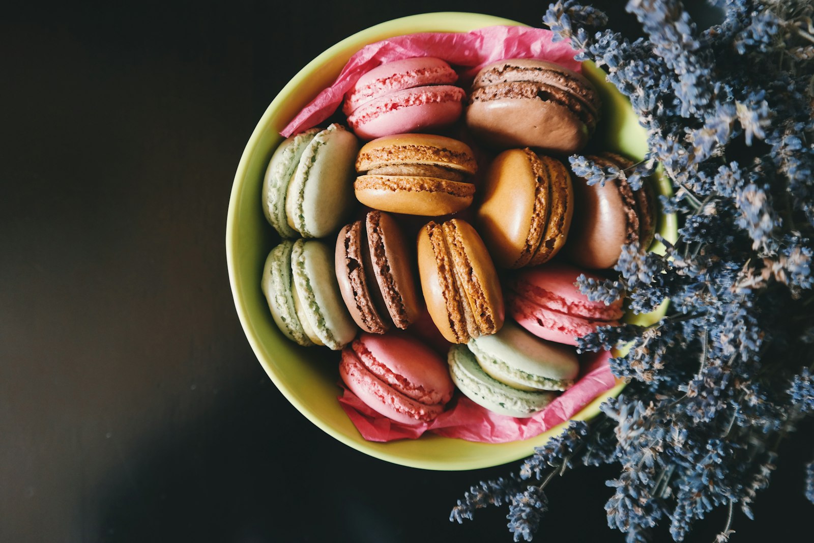 Samsung NX300 sample photo. Macarons on bowl photography