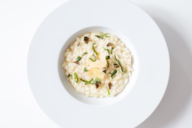 Risotto au parmesan et asperges