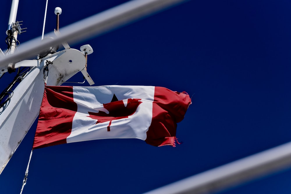 Hissen Sie die kanadische Flagge