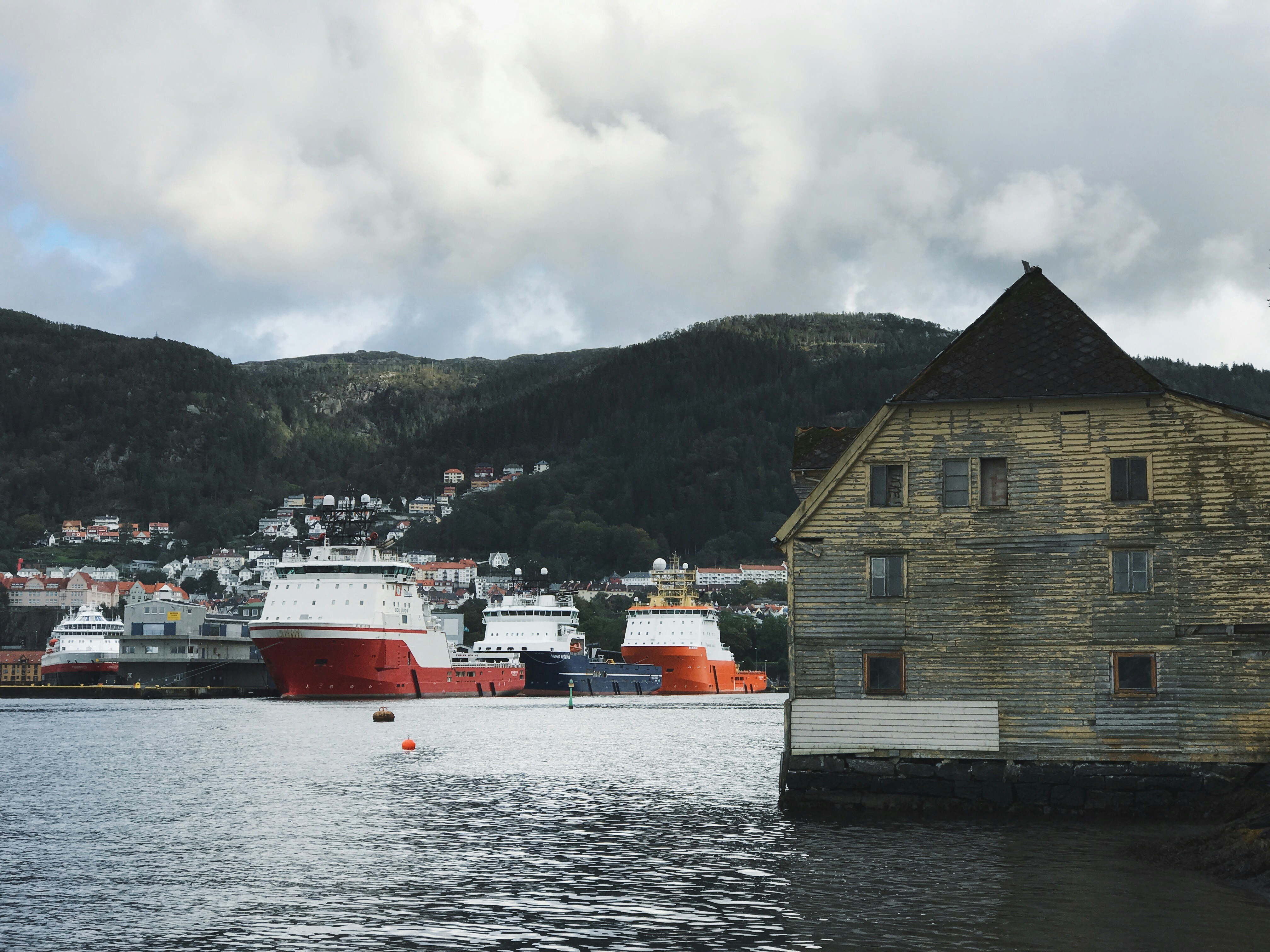 a couple of boats that are in the water