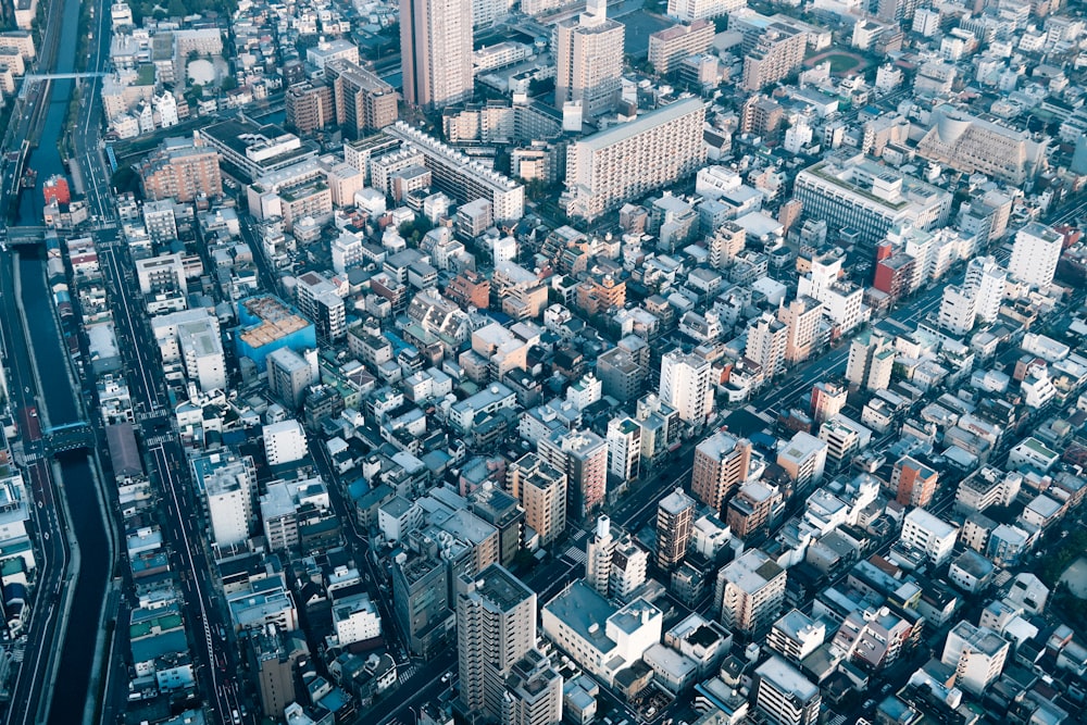 aerial photo of buildings during daytime