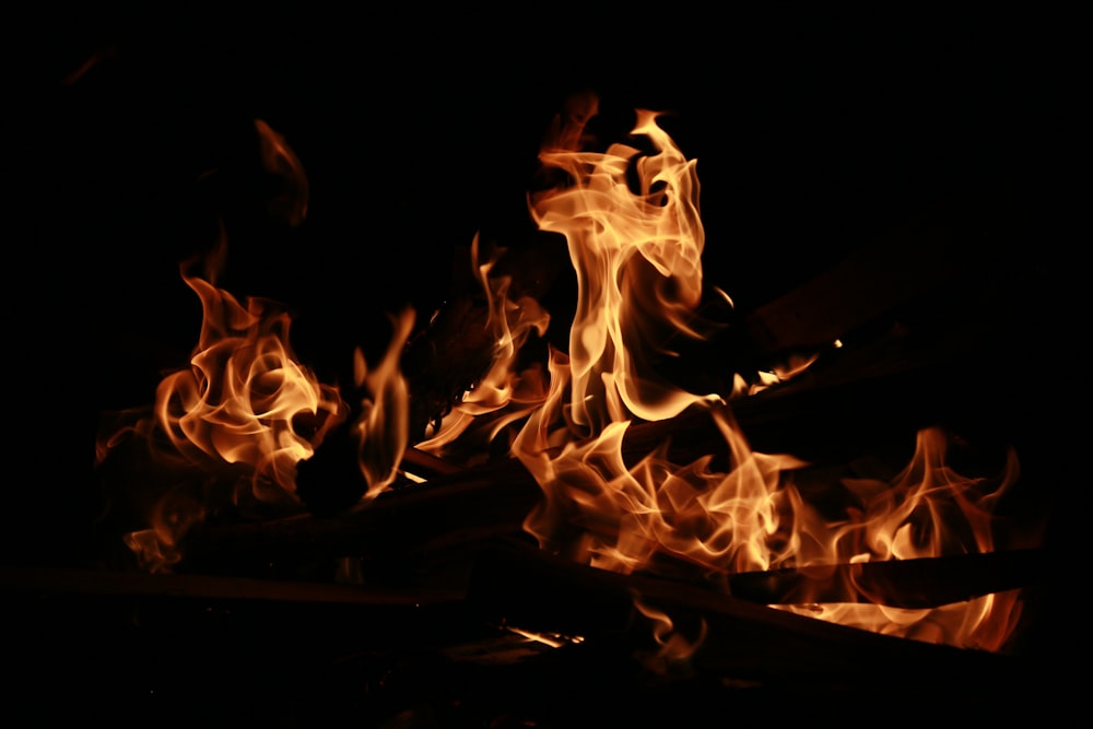 Nahaufnahme des Feuers