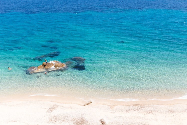 Fava beach in greece