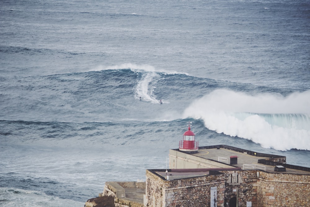 aerial photography of sea waves