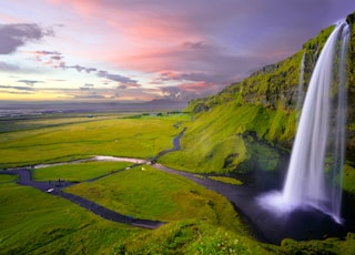 waterfalls at daytime