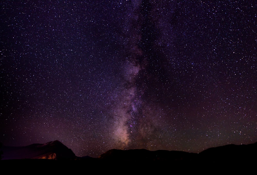 Ciel nocturne plein d’étoiles