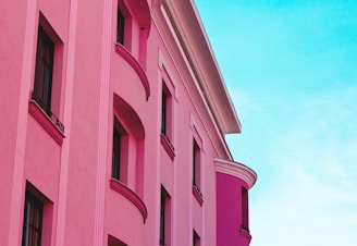pink concrete building