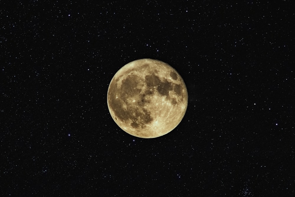 Fotografía de primer plano de la luna