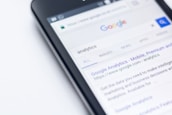 smartphone showing Google site