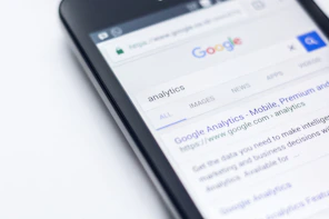 smartphone showing Google search