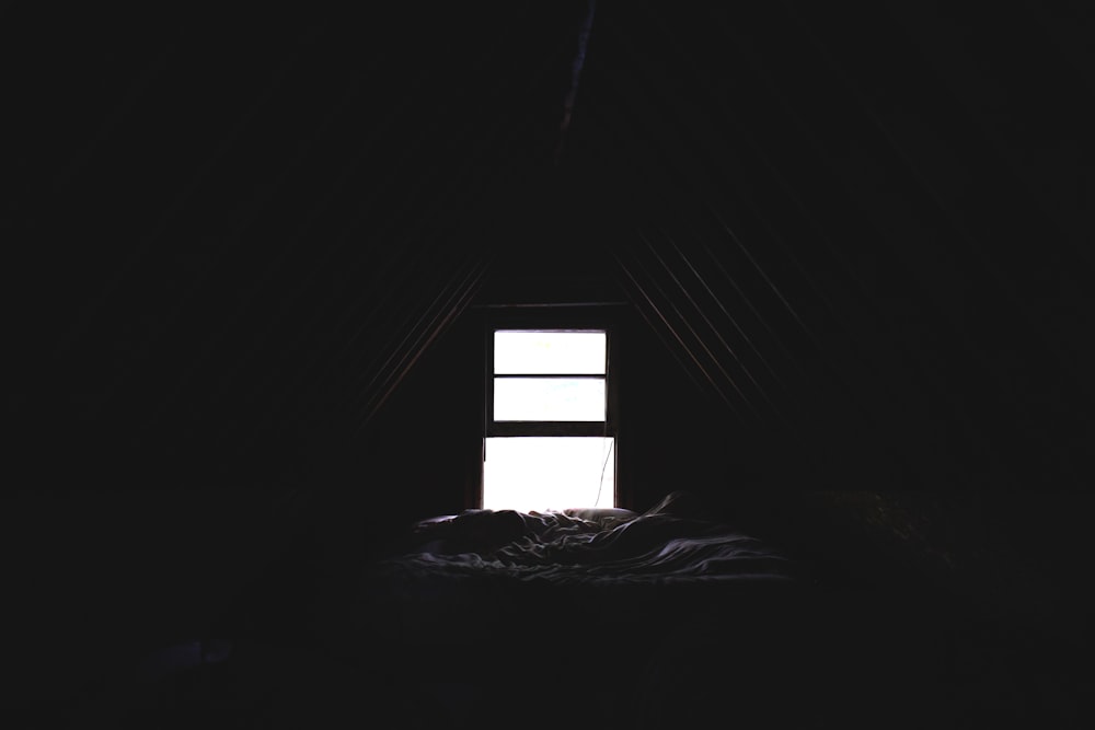 open window in attic