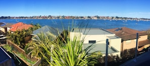 A stunning view of the panoramic waterfront from the residence.
