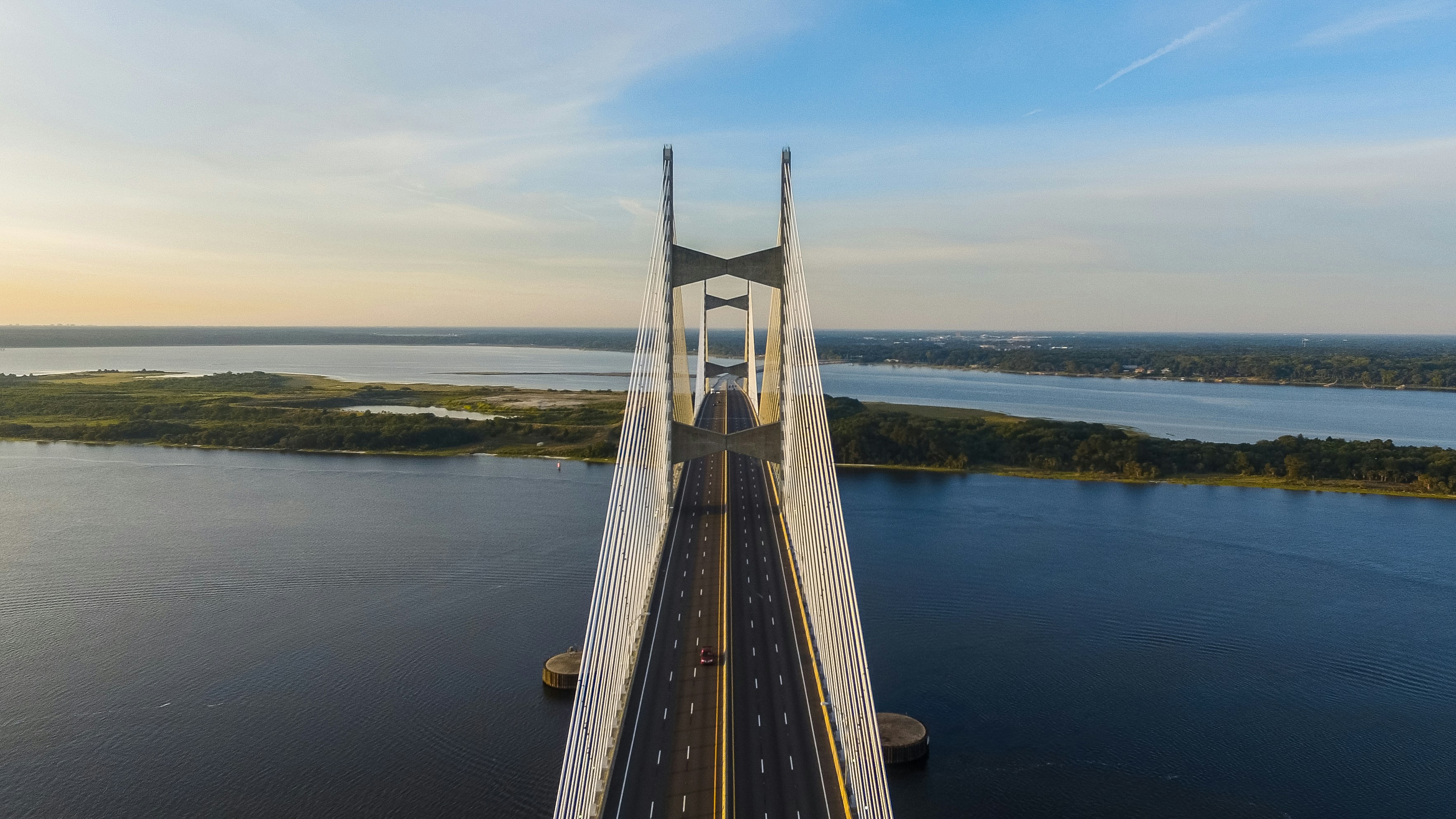 aerial view of bridge during daytime