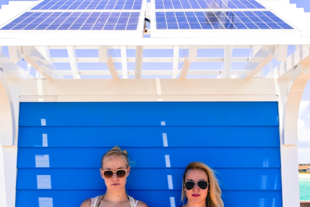 two woman taking selfie photography