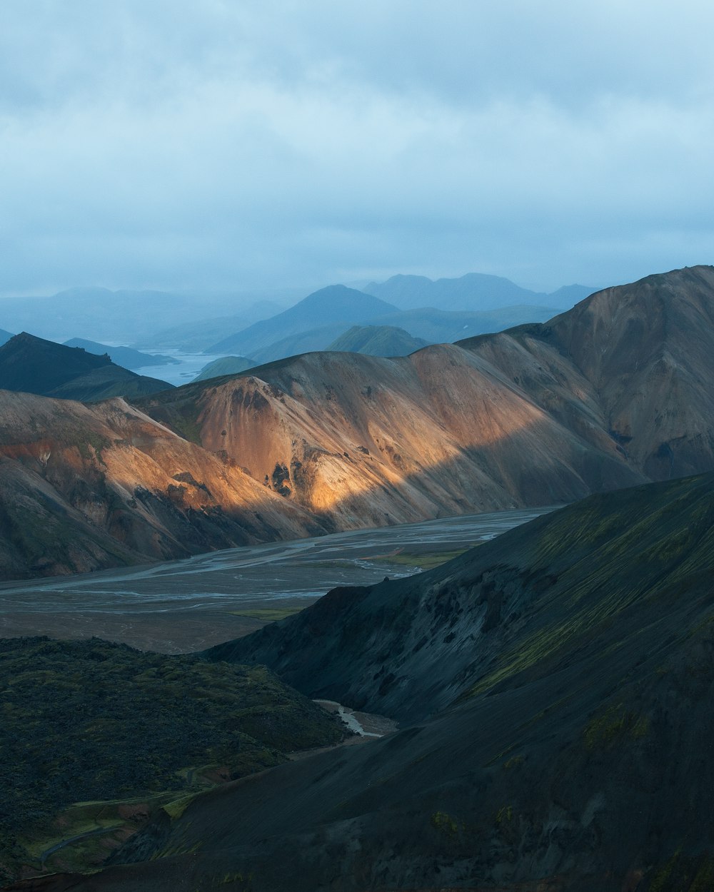 aerial photo of brown hills