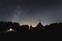 two tipi tents