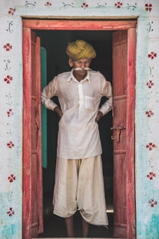 man portrait painting