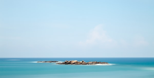 landscape photo of island