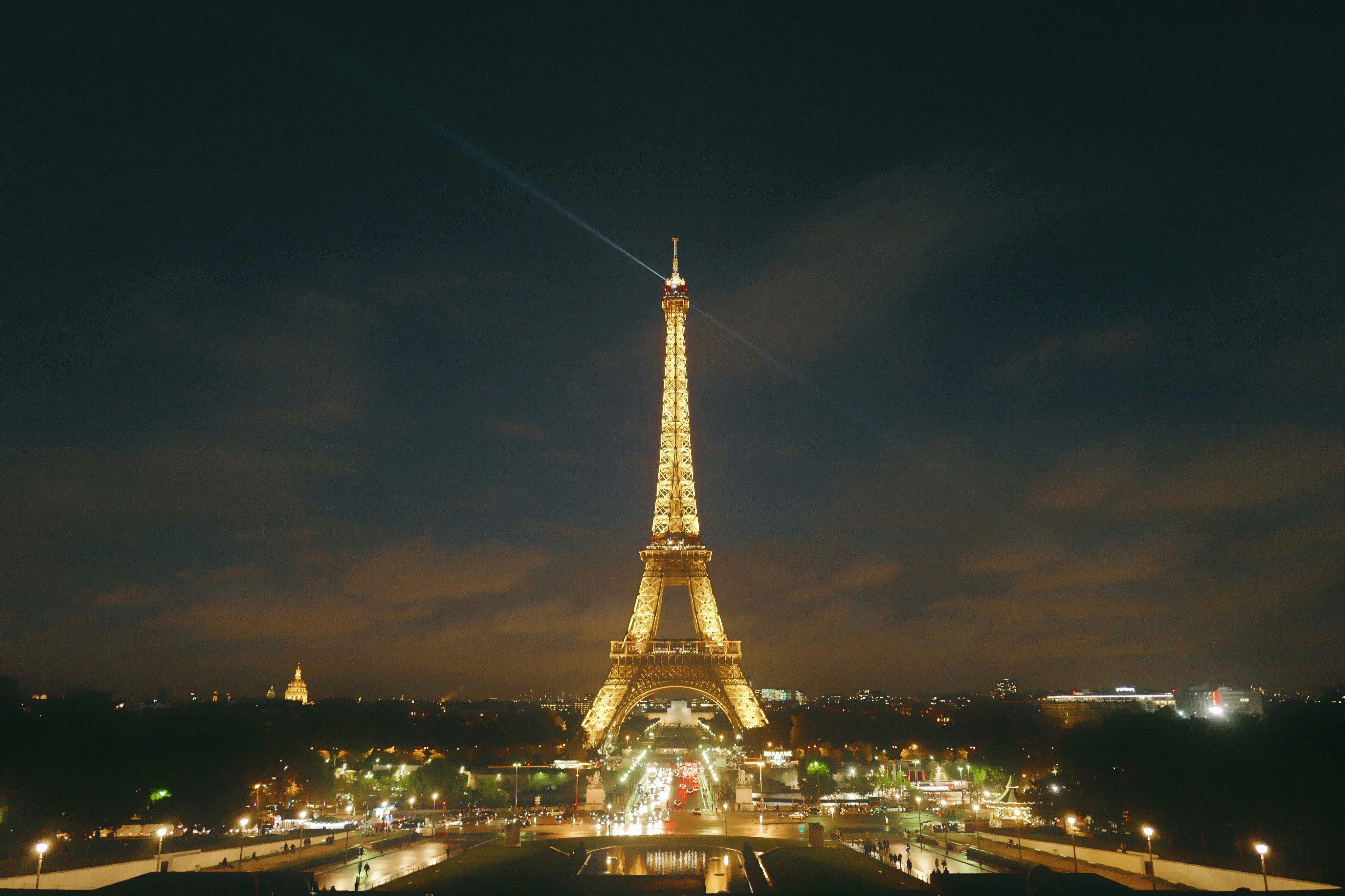 Eiffel Tower during night time