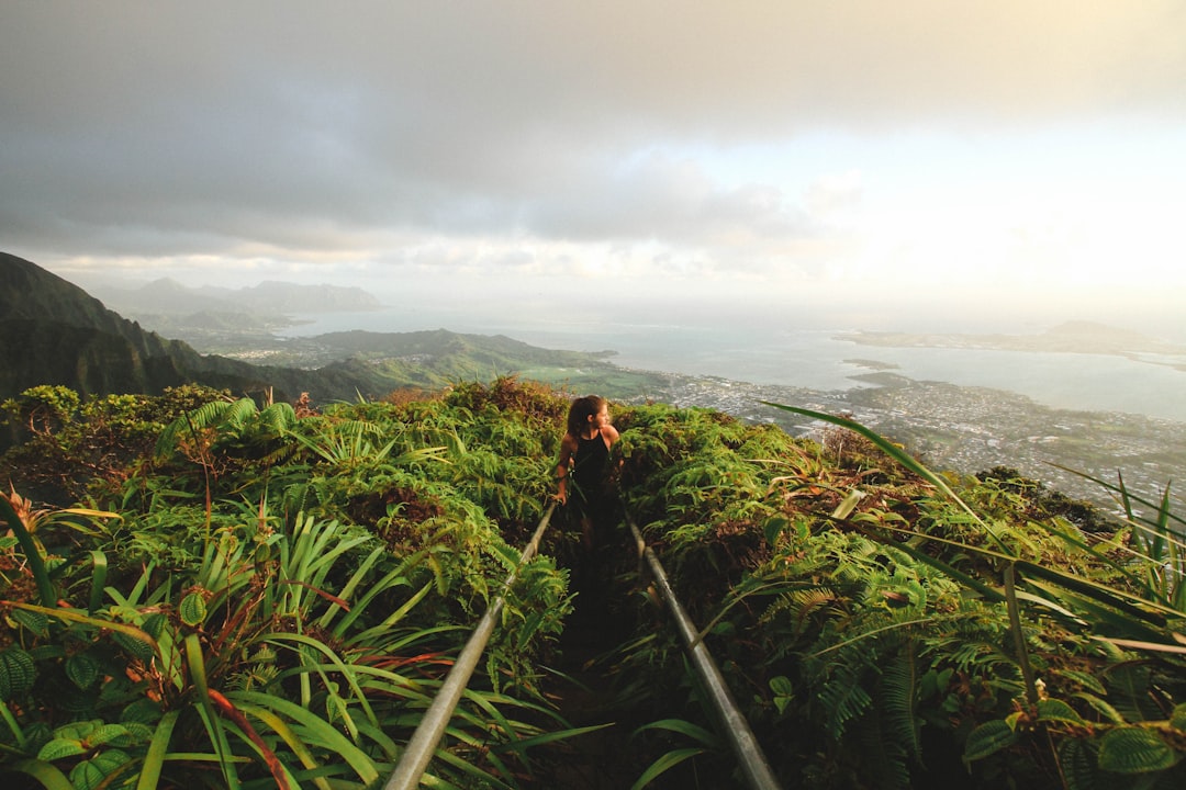 Hill station photo spot O‘ahu Haiku Stairs