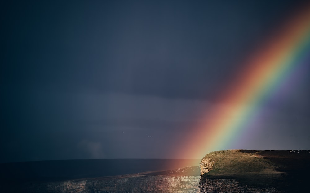 rainbow on plateau photo