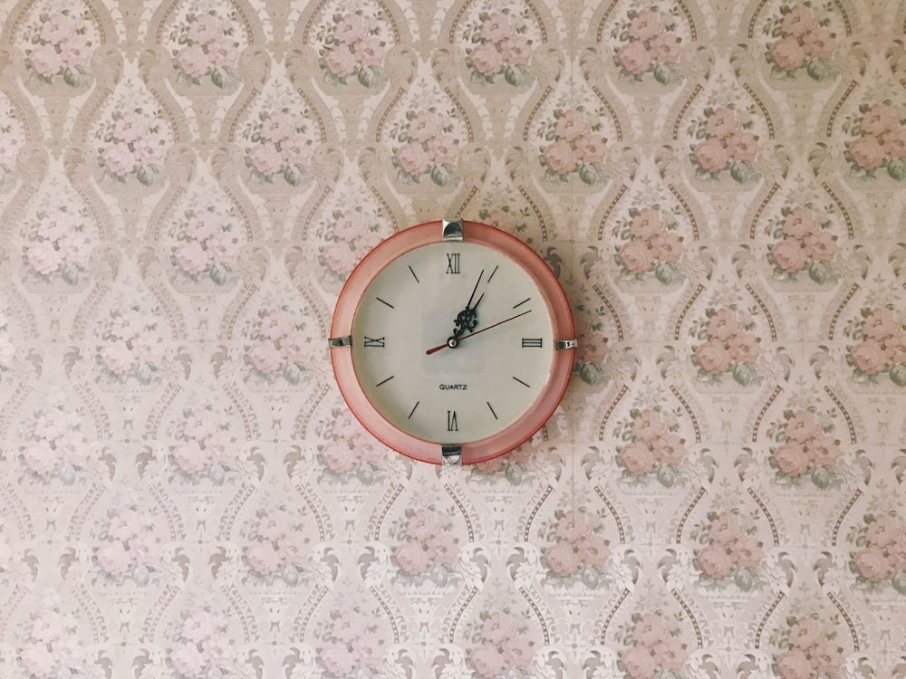 round brown wall clock