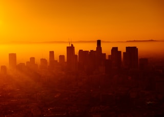 silhouette photo of city skyline