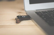 black USB flash drive