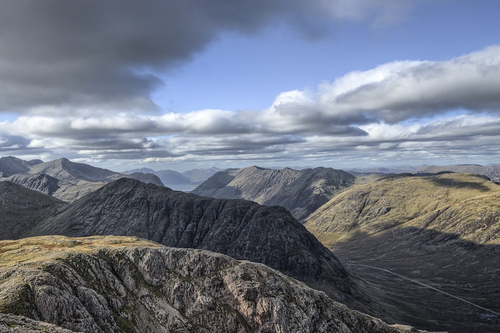 aerial view of mountains during daytime