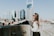 woman standing near hand rails during daytime