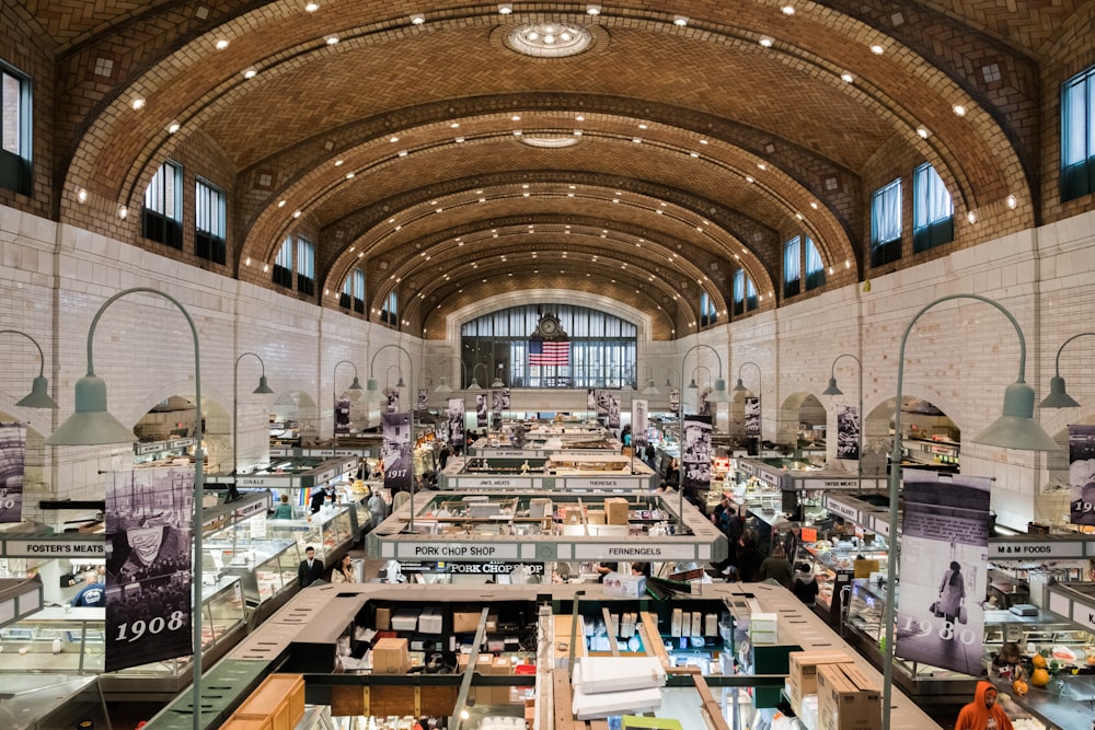 variety stalls inside the building