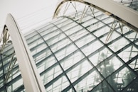 A close-up of a modern architectural design.