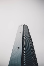 worms eye view photography of gray building