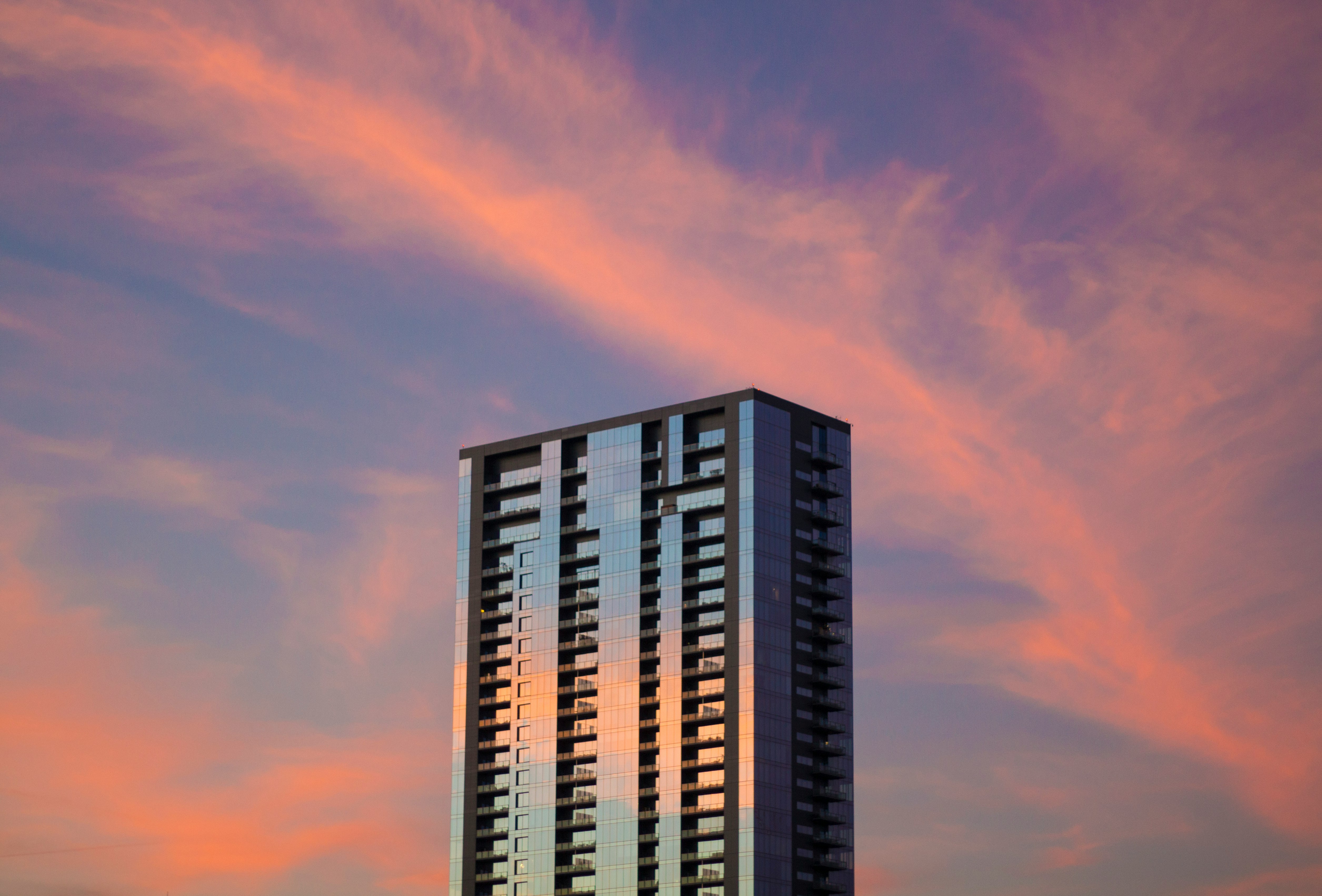 landscape photography of building