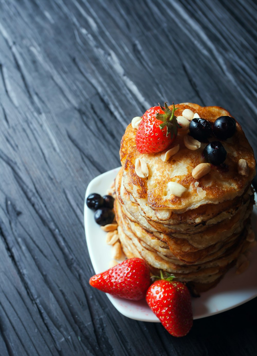 panquecas com frutas