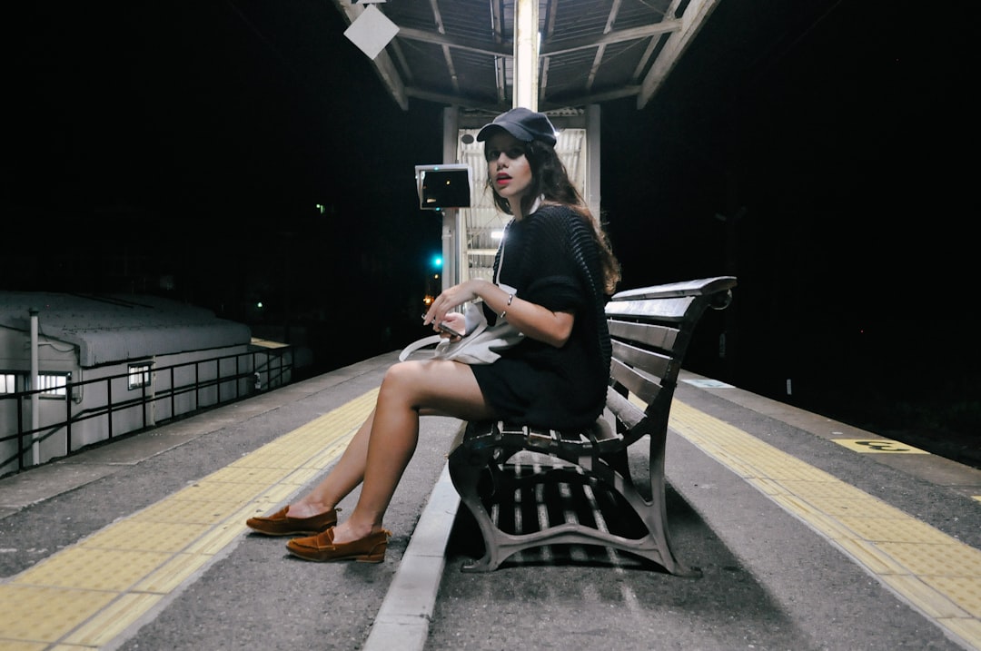 Woman sitting alone