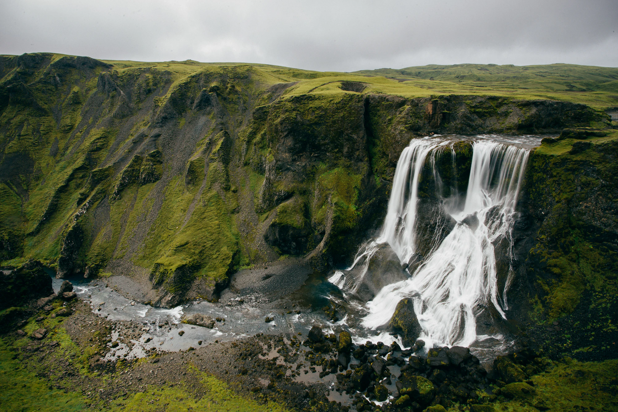 Iceland landscape at dusk