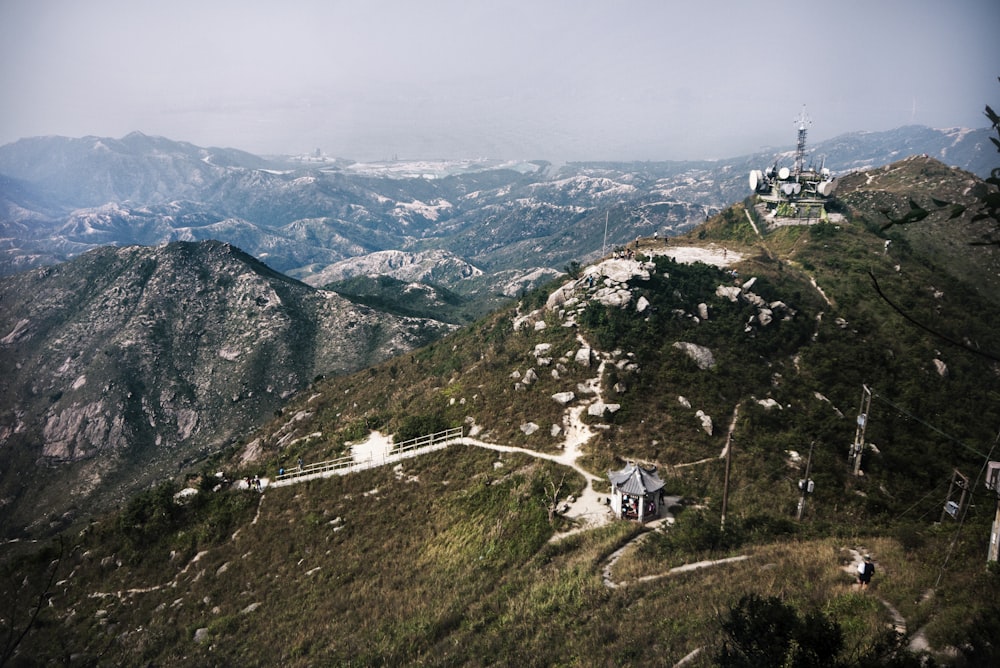 houses on green mountains