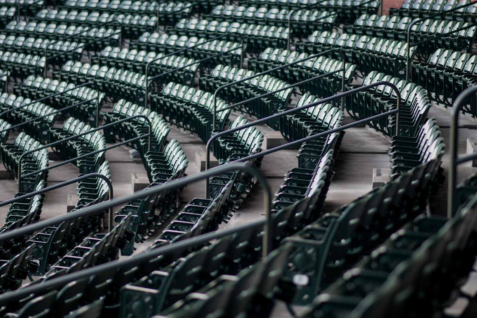 Nikon D5500 + Nikon AF-S Nikkor 85mm F1.8G sample photo. Empty seats of stadium photography