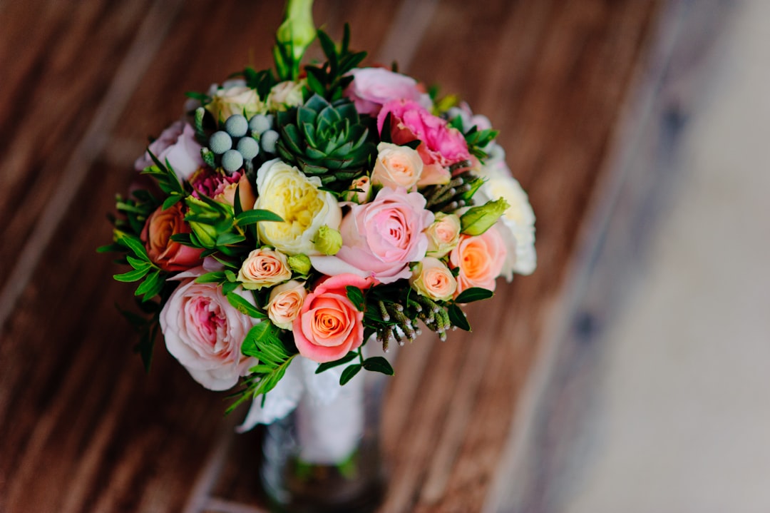 rose bouquet on table top