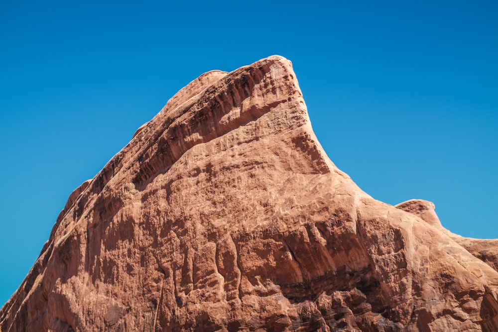 brown rock formation